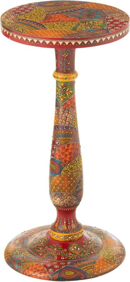 J-Line bijzettafel Delhi hout mix