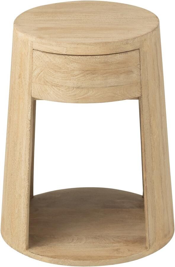 J-Line bijzettafel Drawn hout mdf naturel