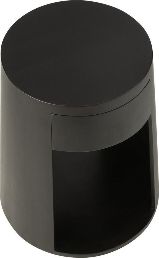 J-Line bijzettafel drawn mango hout mdf zwart