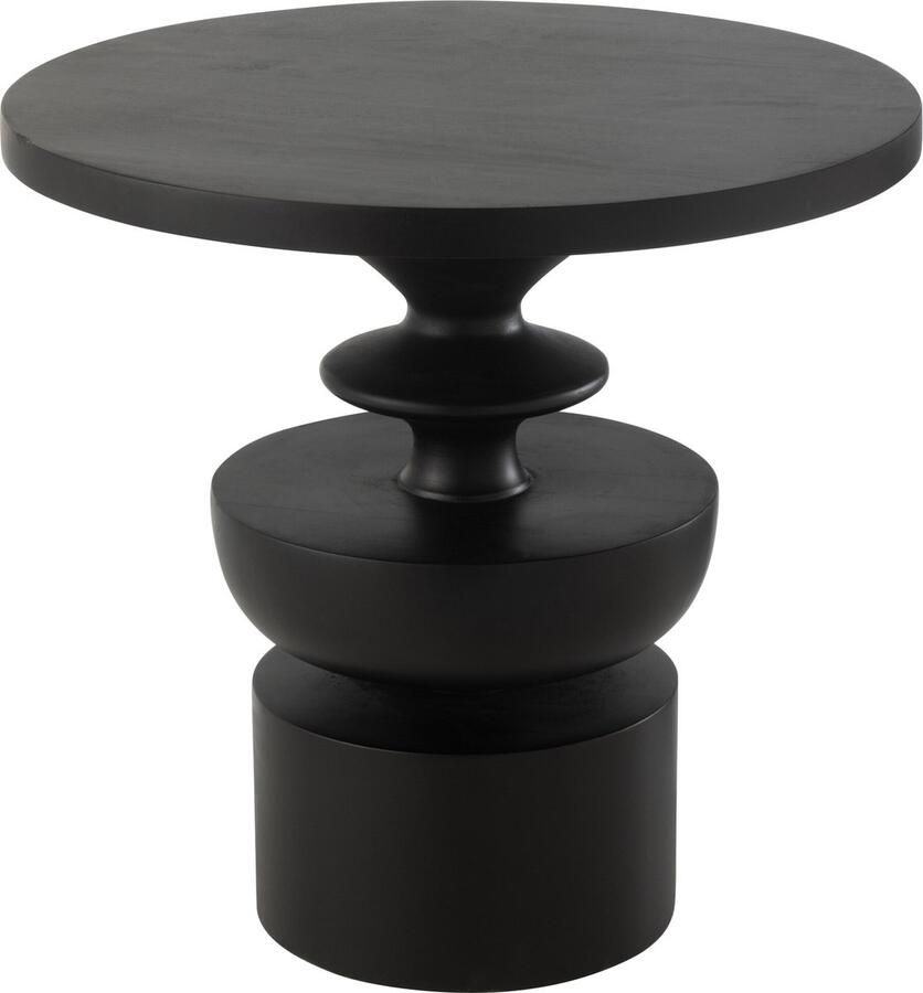 J-Line bijzettafel Goa mangohout -zwart