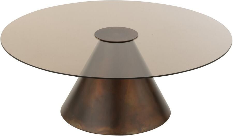 J-Line bijzettafel ijzer donkerbruin small