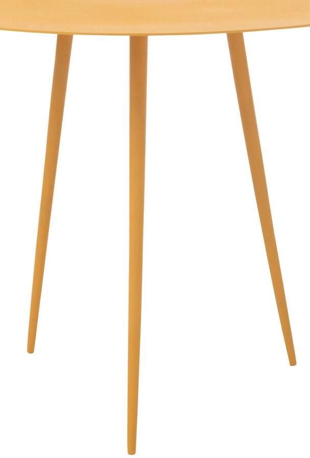 J-Line Bijzettafel Ijzer Oker Set van 1