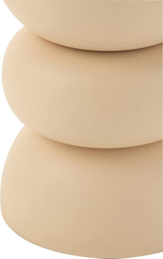 J-Line bijzettafel Lise ijzer beige