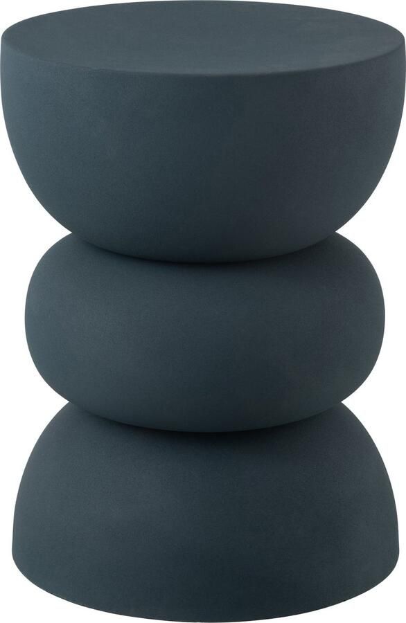 J-Line bijzettafel Lise ijzer blauw