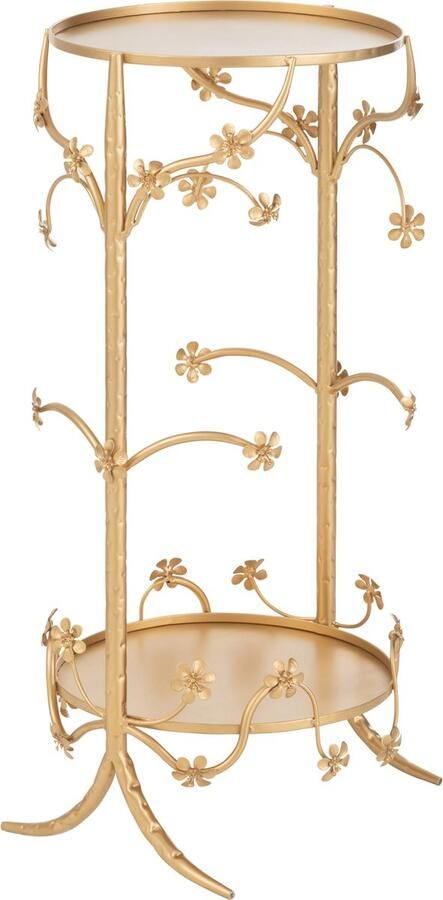 J-Line Bijzettafel Metaal Goud Medium 32x30x70cm