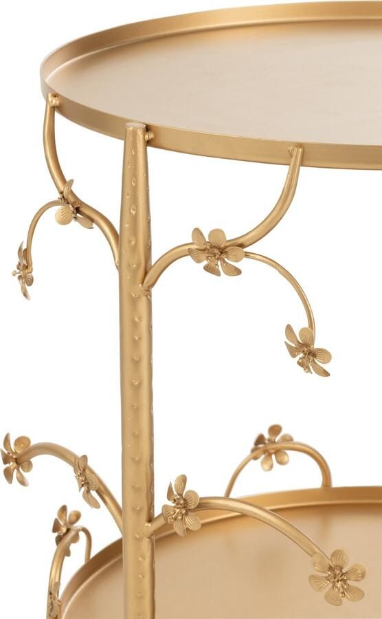 J-Line bijzettafel metaal goud small