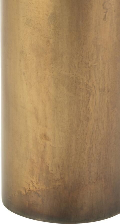 J-Line bijzettafel Soni ijzer glas zwart brons