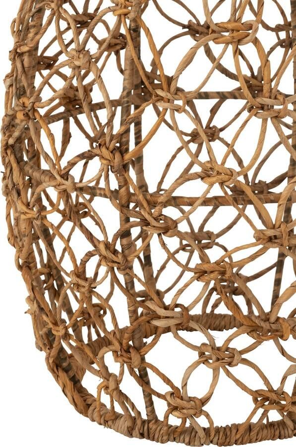 J-Line Bijzettafel Ton Metaal Bananenblad Naturel