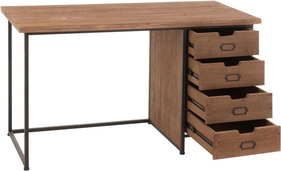 J-Line bureau Moa hout naturel
