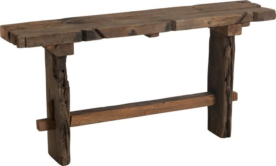 J-Line Console Brut Gerecycleerd Hout Bruin 150x35x75cm