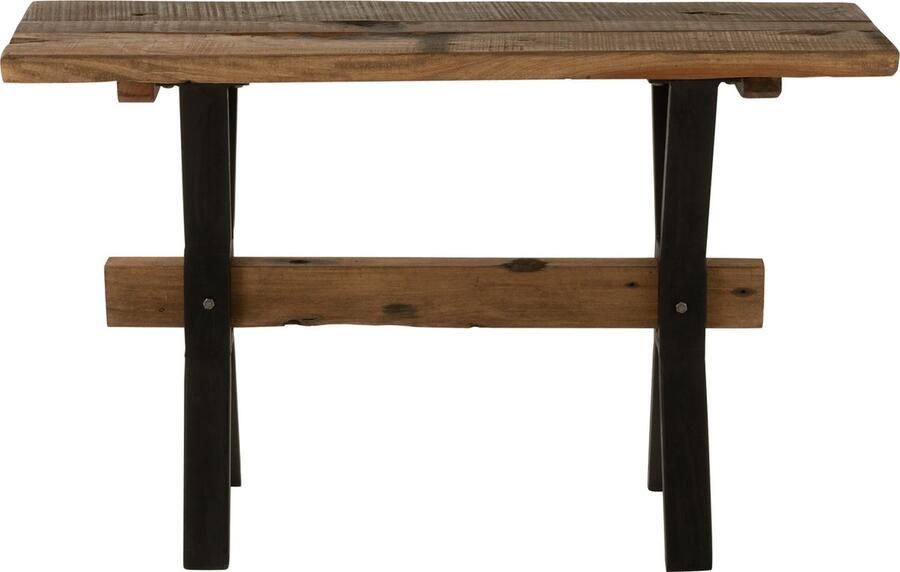 J-Line Console Verouderd Hout Bruin 120x35x75cm