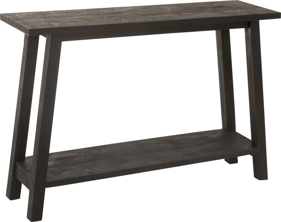 J-Line Console Vierkant Mango Hout Zwart 120x35x83cm