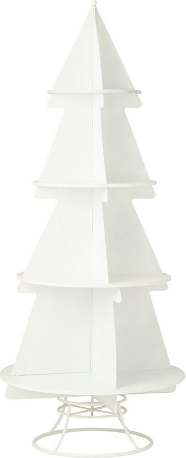 J-Line decoratie rek X'mas Tree metaal wit large