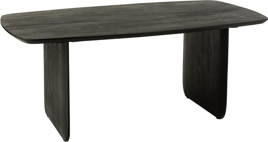 J-Line Eettafel Acaciahout Zwart