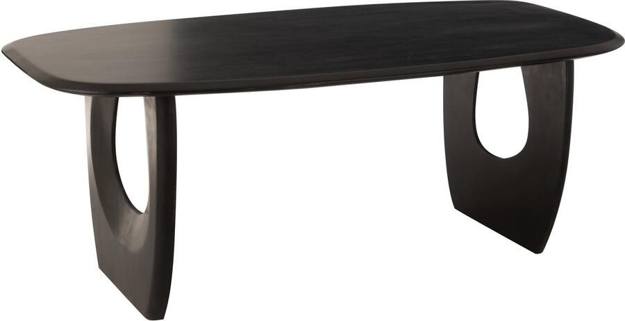 J-Line Eettafel Mark Mangohout Zwart L=200 cm x B=100 cm