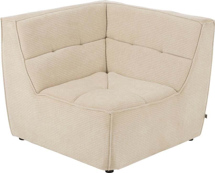 J-Line HoekFauteuil Grid Populierenhout|schuim Beige 98x98x83cm - Foto 2