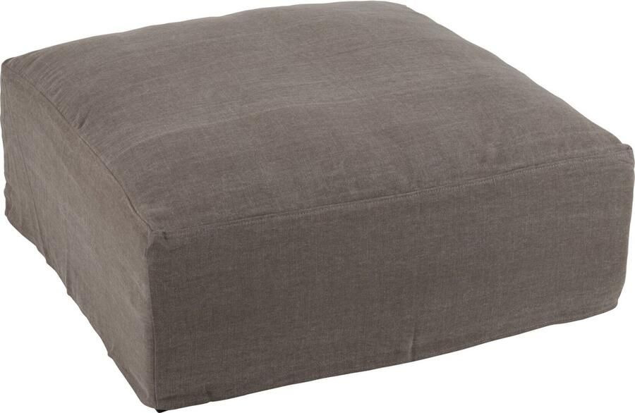 J-Line Hoes Voor Poef Monaco Linnen Desert Taupe