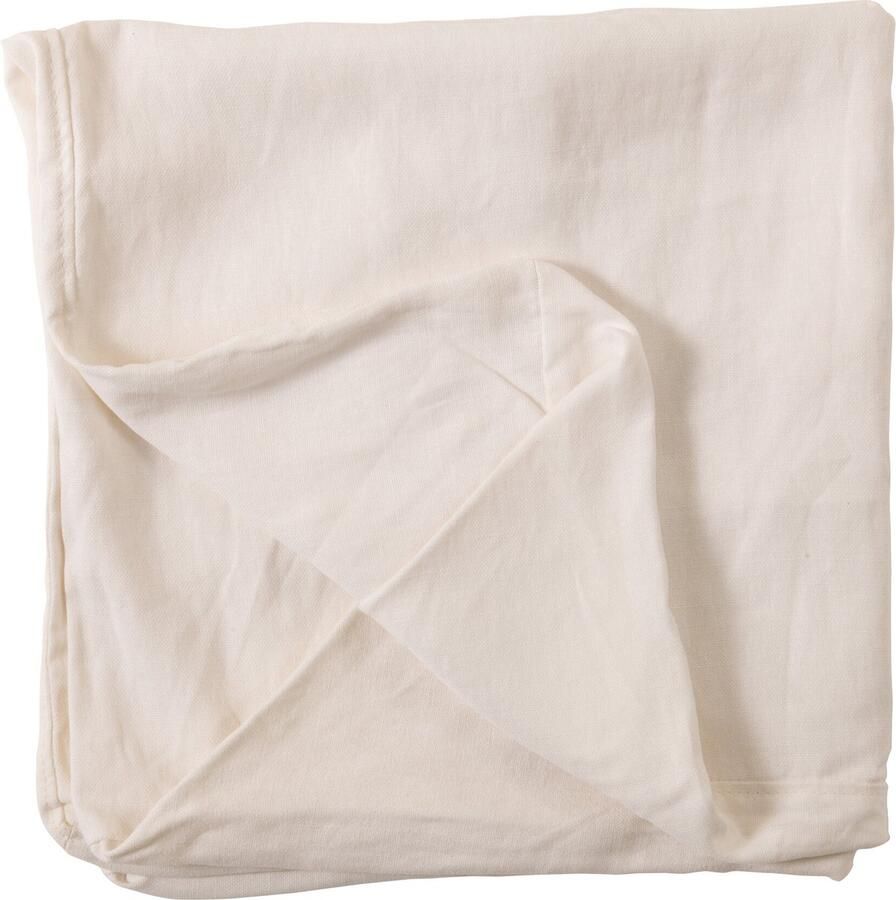 J-Line Hoes Voor Zetel+5 Kussens Monaco Sofa Linnen Marshmallow Wit