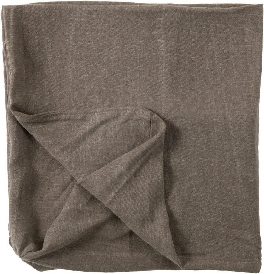 J-Line Hoes Zetel+11 Kussens Beach Linnen Desert Taupe