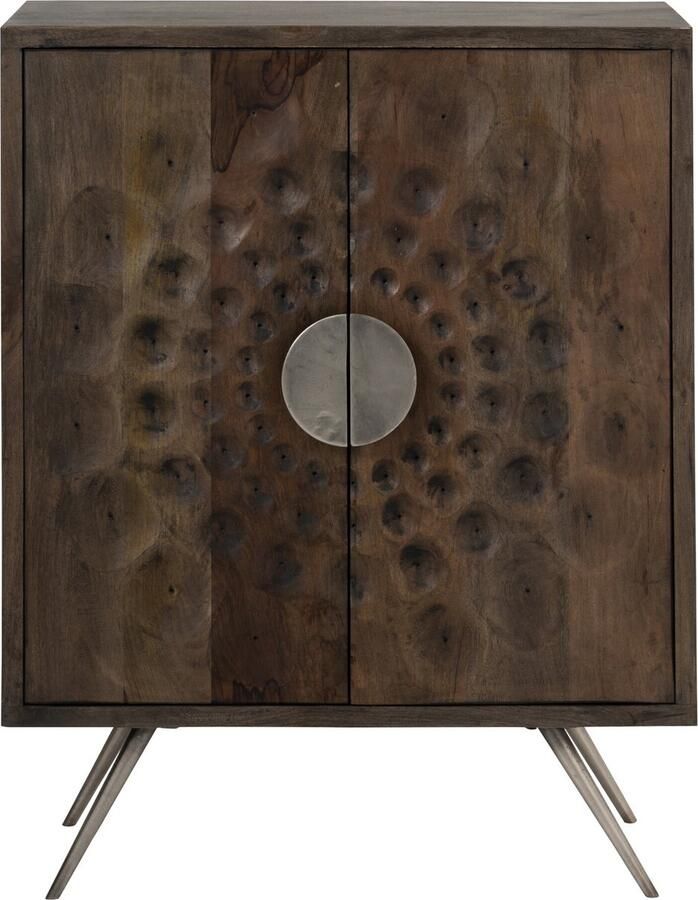 CaliCosy Buffet 2 Portes Ethnique Bois De Manguier Marron