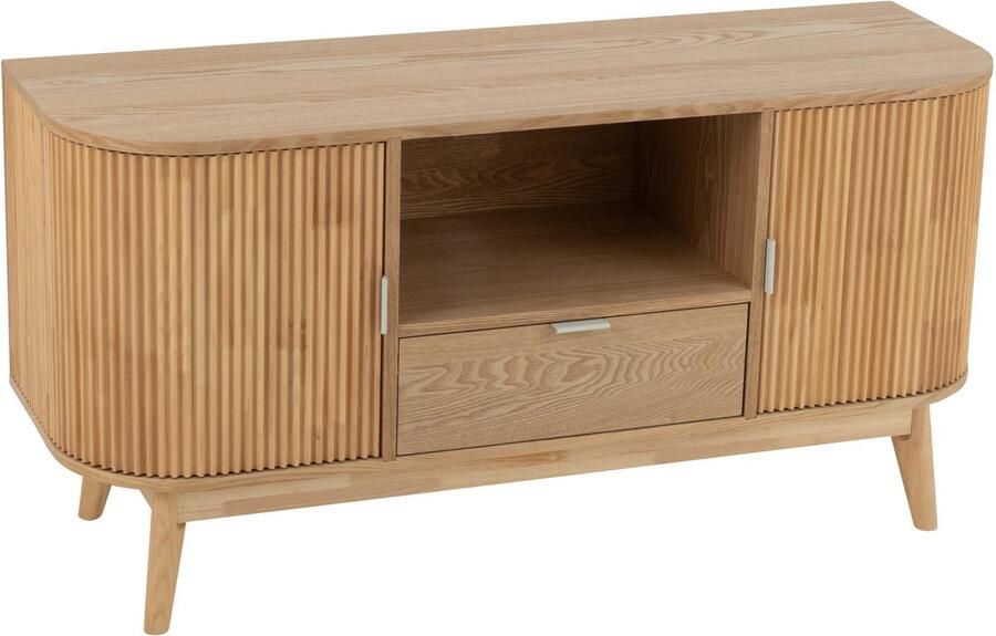 J-Line kast Rond dennenhout naturel small