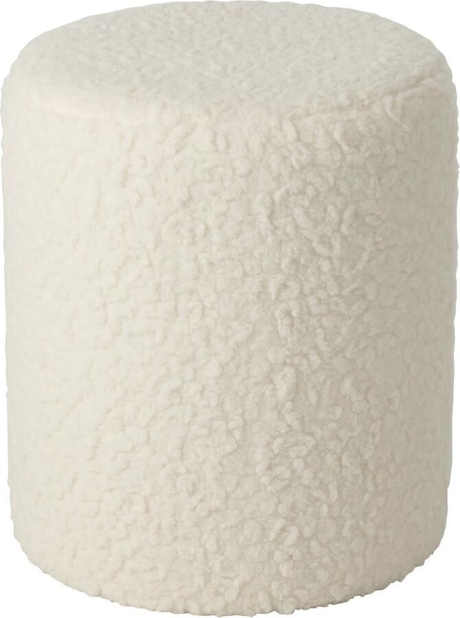 J-Line kruk Bont hout wit