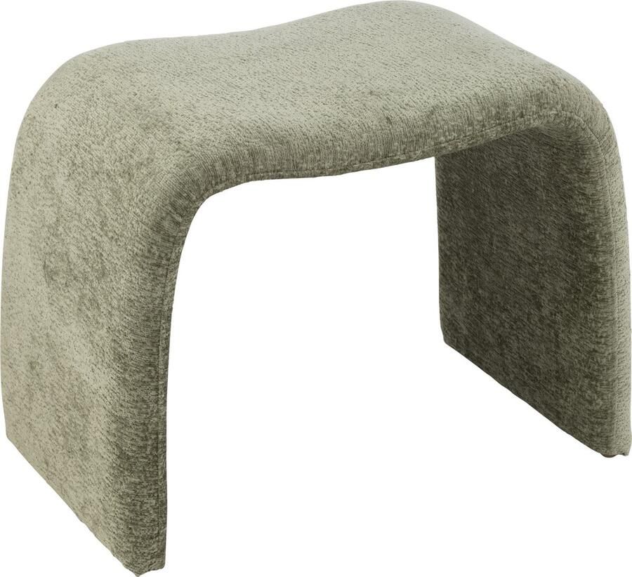 J-Line kruk N shape textiel muntgroen - Foto 2