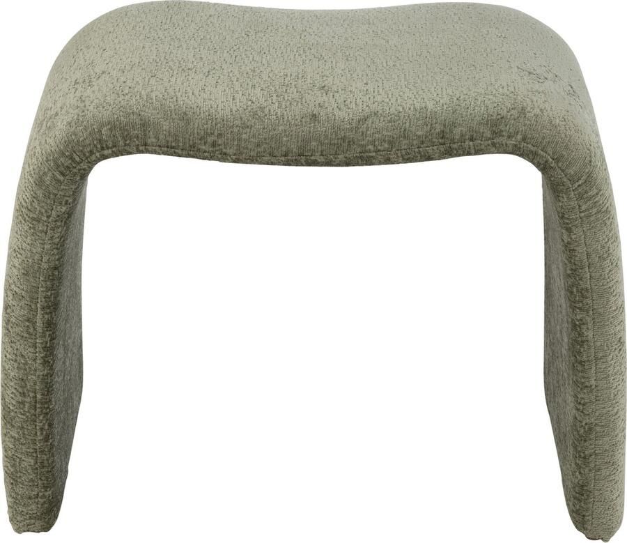 J-Line kruk N shape textiel muntgroen