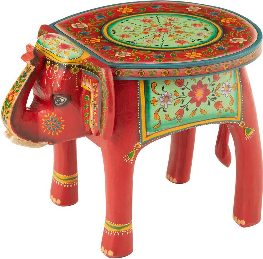 J-Line kruk Olifant Mumbai hout mix