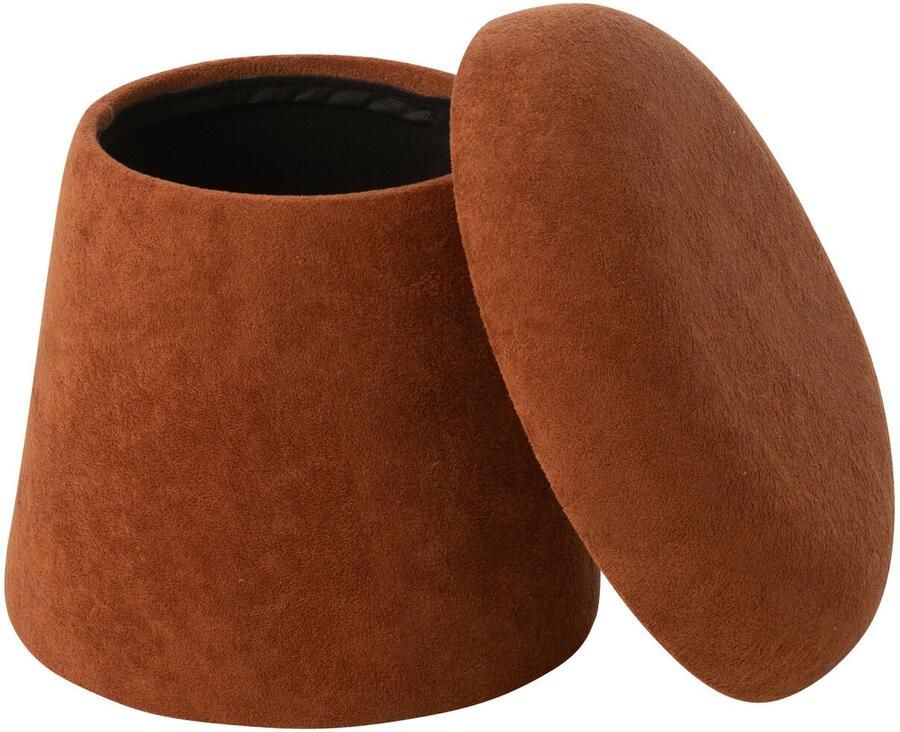 J-Line kruk Paddenstoel hout terracotta small