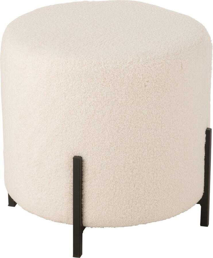 J-Line kruk Schaap stof schuim wit