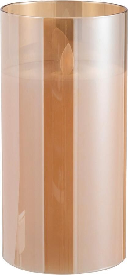 J-Line lamp Blinkend glas goud medium LED lichtjes