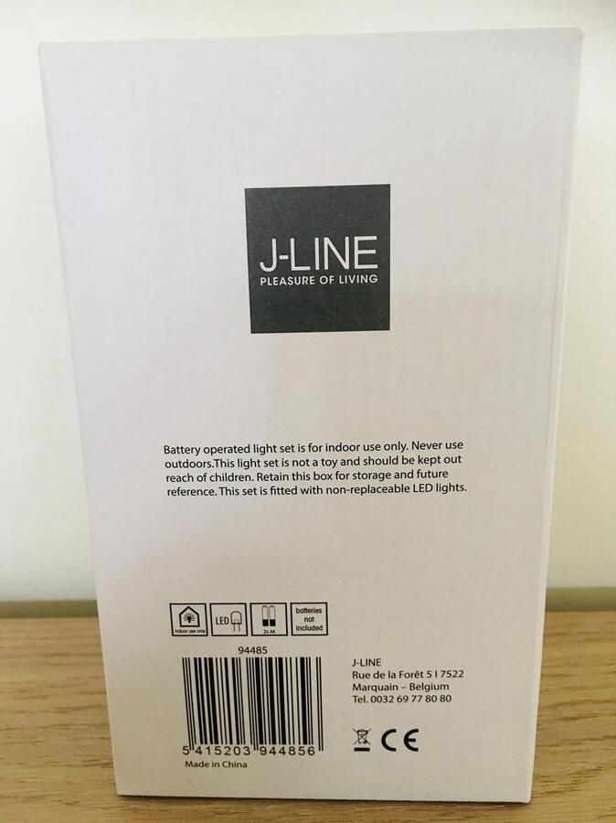 J-Line lamp Blinkend glas transparant small LED lichtjes - Foto 2