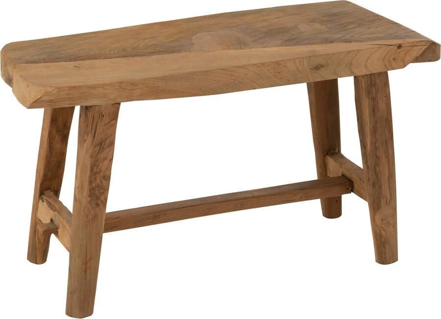 J-Line Rustiek bank hout naturel