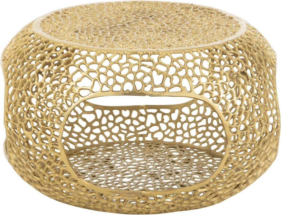 J-Line Salontafel Aluminium Goudkleurig Small