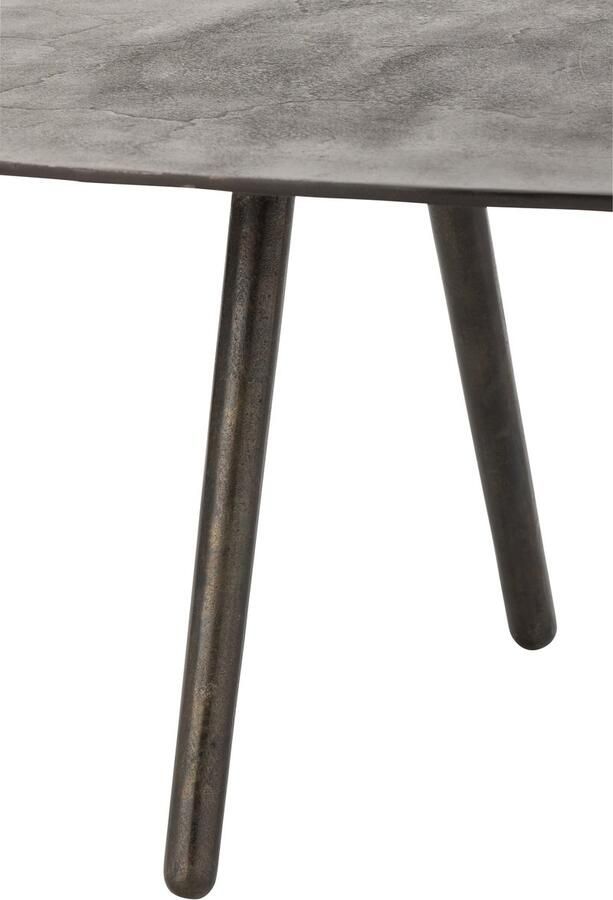 J-Line Salontafel Druppel Aluminium ijzer Zwart Large 119x71.5x36cm