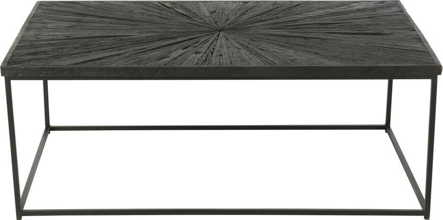 J-Line Salontafel Shanil Hout Ijzer Zwart 120.50 x 70.00 x 47.00 cm