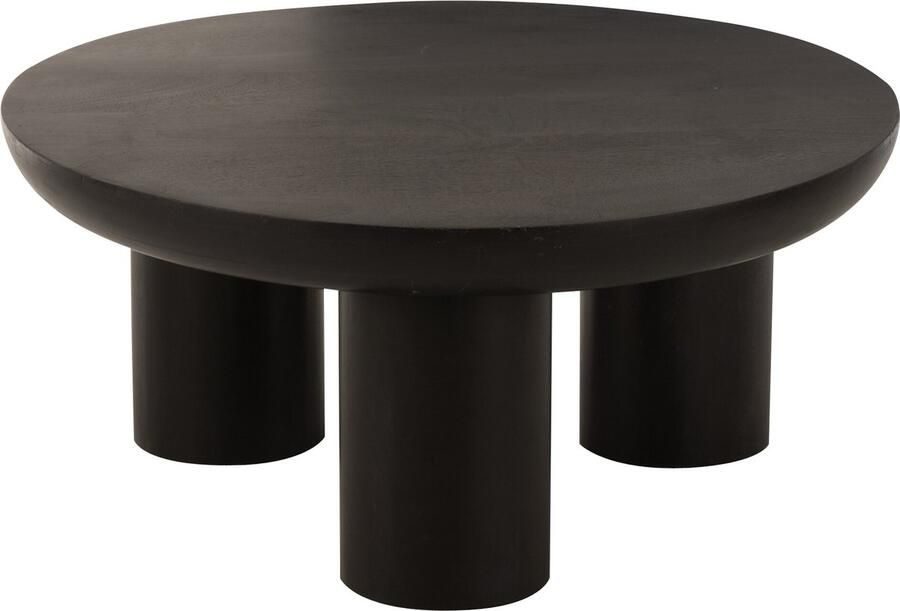 J-Line salontafel Trio mangohout zwart