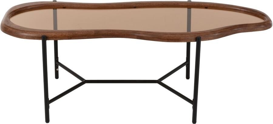 J-Line Salontafel Zig Glas Meerkleurig