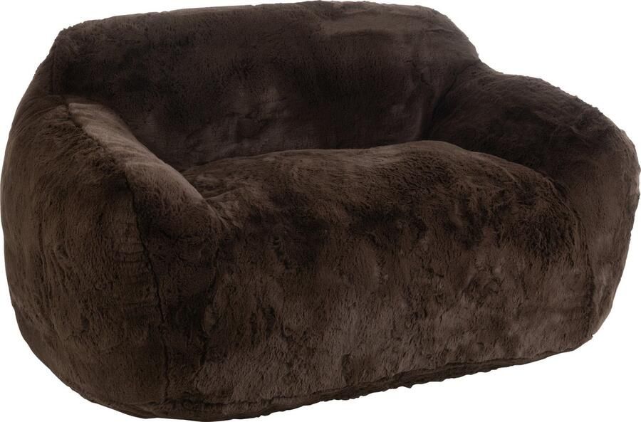 J-Line Fauteuil Cutie Polyester Bruin Large 152x110x81cm