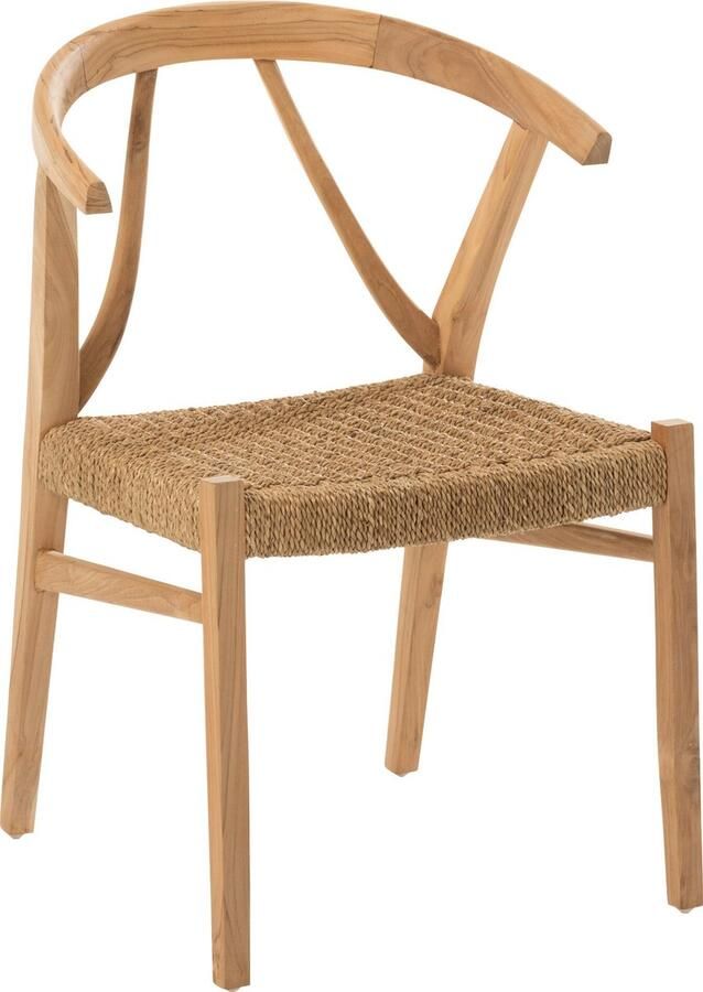 J-Line stoel Alis hout naturel