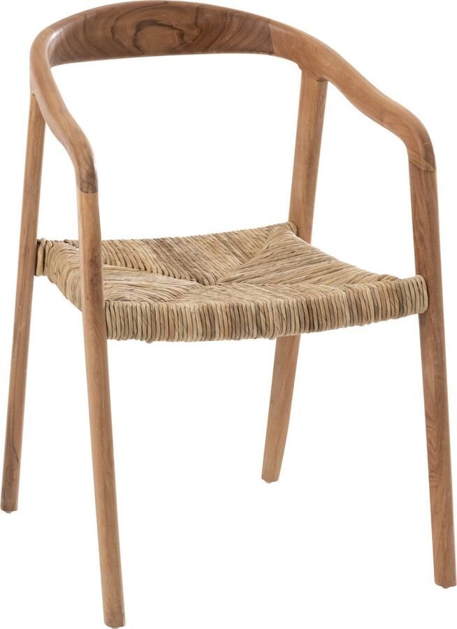 J-Line stoel Ana Teak hout bruin