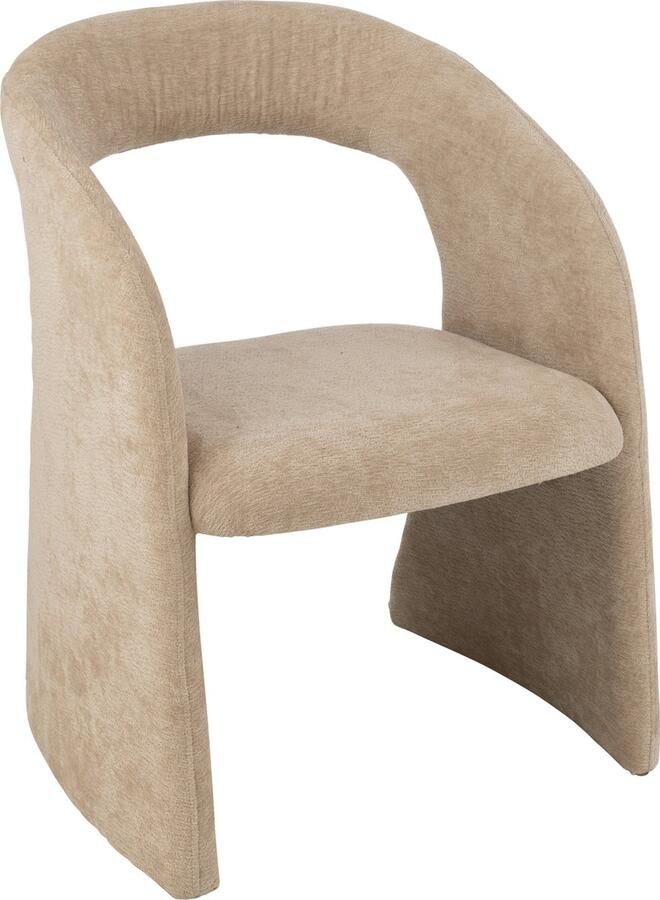 J-Line Anise Stoel Textiel Beige 65x66x86cm