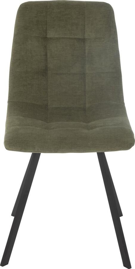 J-Line eetstoel Clark metaal polyester groen