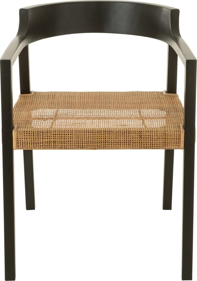 J-Line stoel Emma Teak- hout zwart bruin - Foto 2