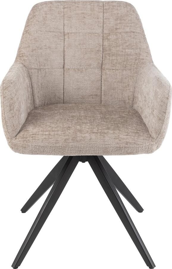 J-Line stoel Louna ijzer acryl beige lichtgrijs - Foto 2