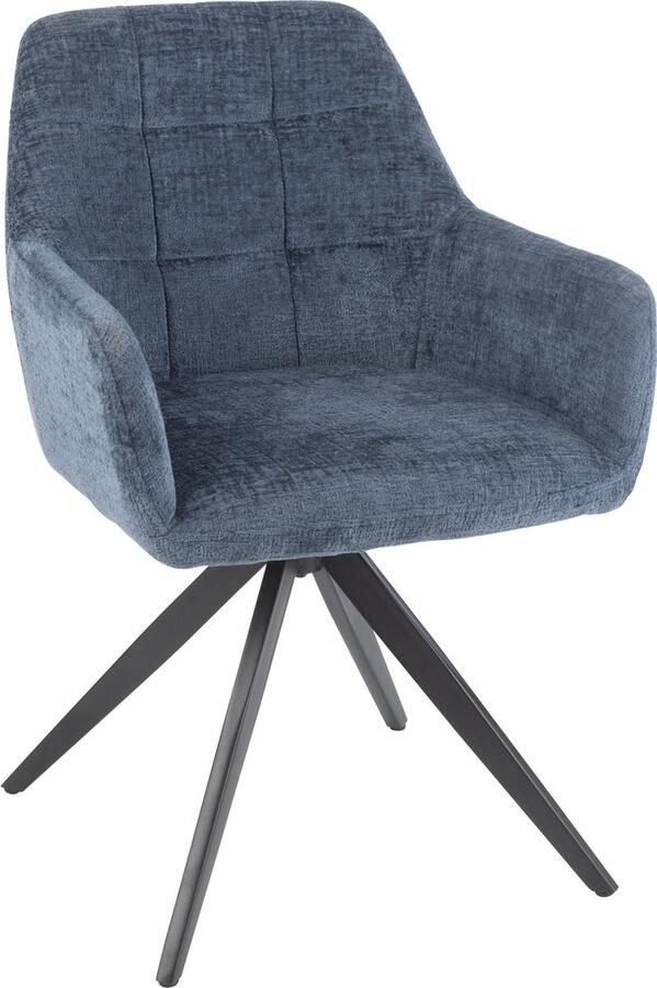 J-Line stoel Louna ijzer acryl blauw - Foto 2