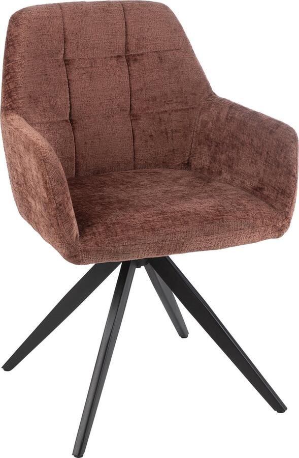 J-Line stoel Louna ijzer acryl bruin - Foto 2