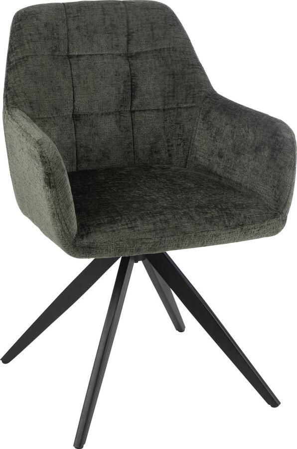 J-Line stoel Louna ijzer acryl groen - Foto 2