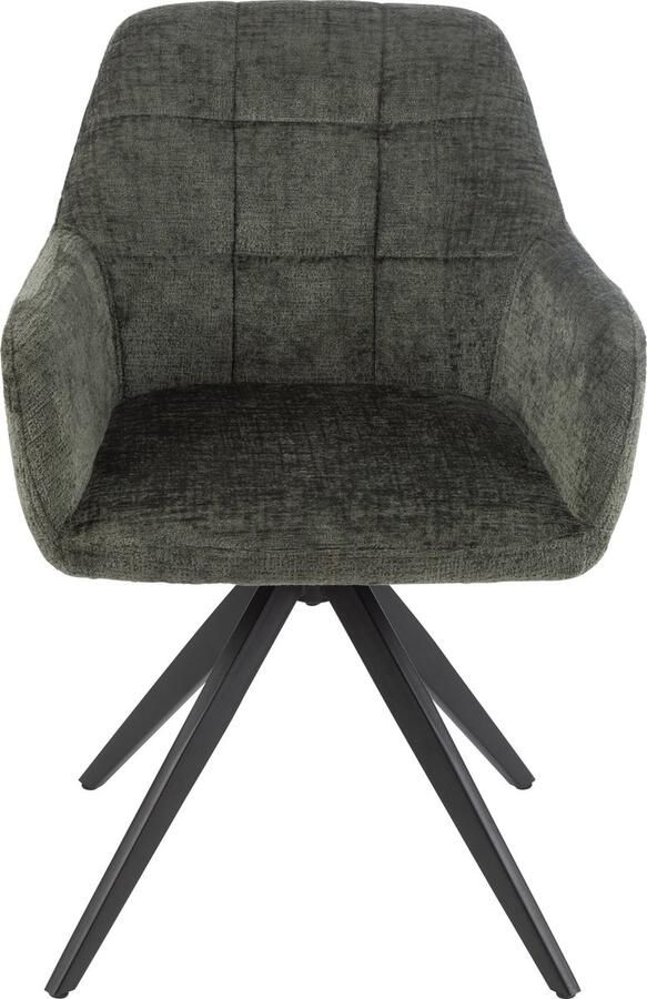 J-Line stoel Louna ijzer acryl groen